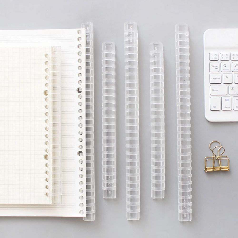 Binding Comb Plastic - สำหรับสมุดโน้ต อัลบั้ม สมุดภาพ แฟ้มเอกสาร ห่วงวงกลม ห่วงแฟ้มแบบหลวม