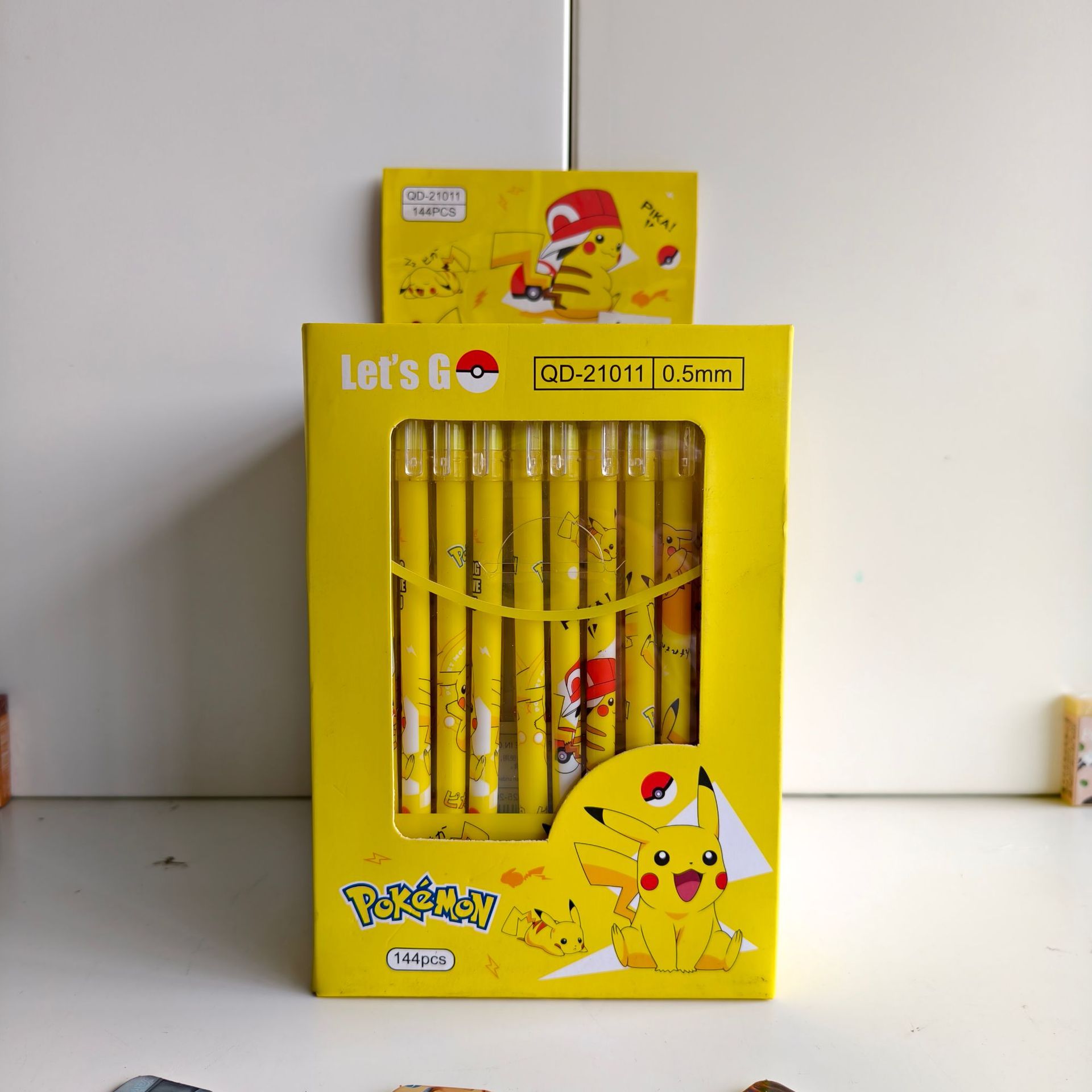 Office Supply Office Stationery Items - 12 ชิ้น โปเกมอน ปิกาจู ปากกาเจลแบบลบได้ชุด 0.5