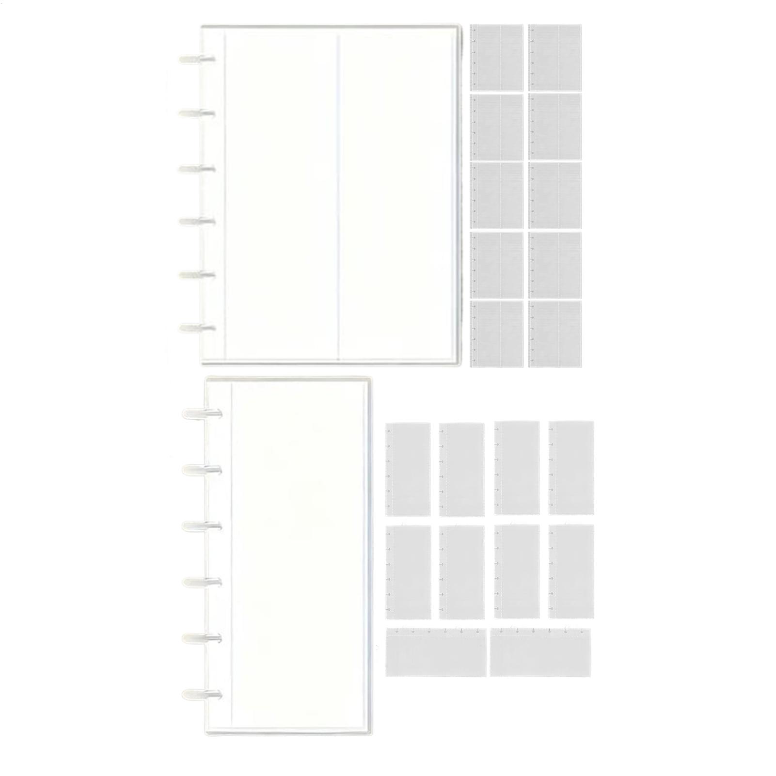 Binding Comb Plastic - อัลบั้มรูปภาพแบบสไลด์ลงพร้อมคลิปหนีบรูปภาพ โปร่งใส ป้องกันรอยขีดข่วน อัลบั้มเก็บความทรงจำ สมุดภาพสำหรับจัดแสดงและสะสม