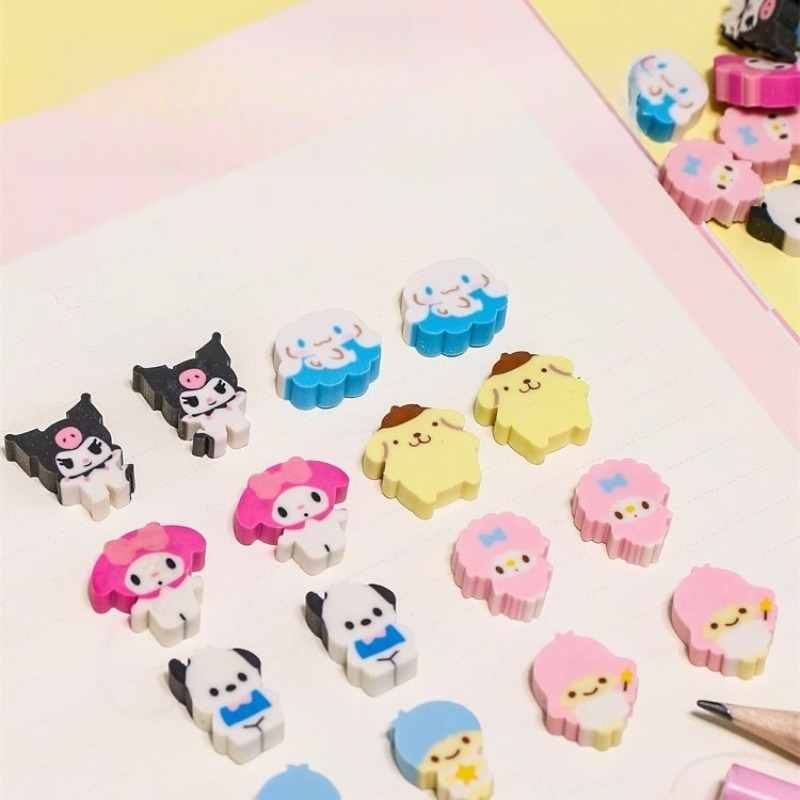 Office Supply Office Stationery Items - ยางลบลายเฮลโลคิตตี้น่ารัก การ์ตูนพกพา ของใช้สำนักงาน อุปกรณ์ตกแต่งโต๊ะเรียน ของขวัญสำหรับผู้หญิง นักเรียน
