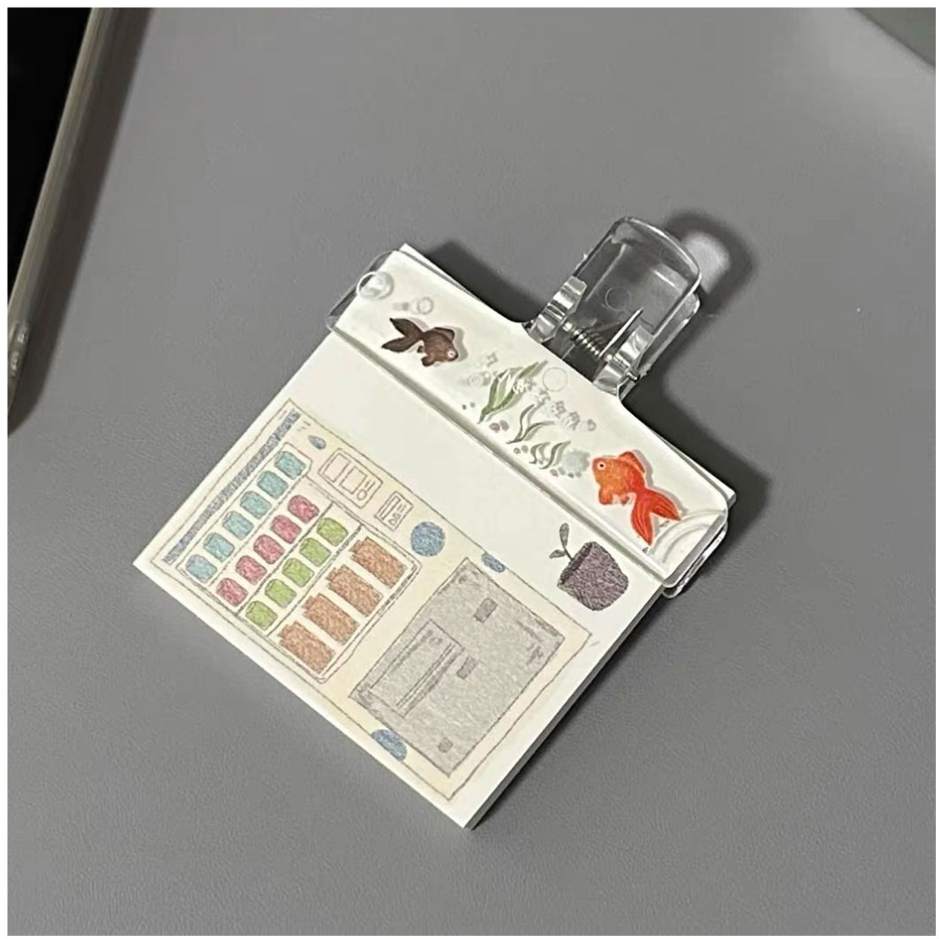Binder Clip Assorted - คลิปหนีบกระดาษอะคริลิคใส 1 ชิ้น คลิปหนีบเอกสารขนาดใหญ่ คลิปหนีบกระดาษสำหรับนักเรียน คลิปหนีบกระดาษสำนักงาน