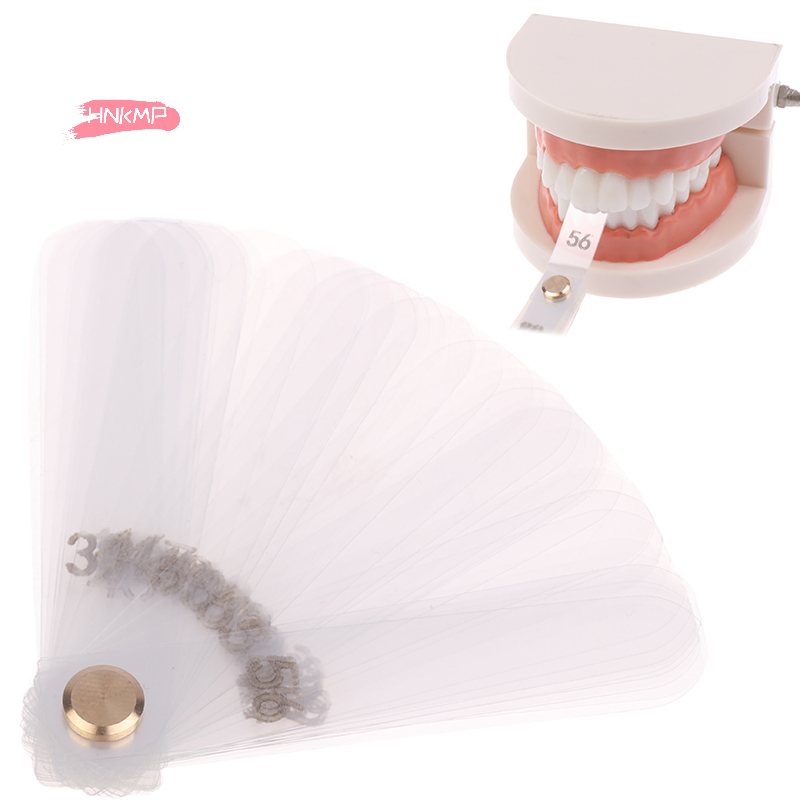 Ruler Set Transparent - ชุดเครื่องมือวัดระยะห่างระหว่างฟัน 56 ชิ้น ขนาด 0.1 มม.