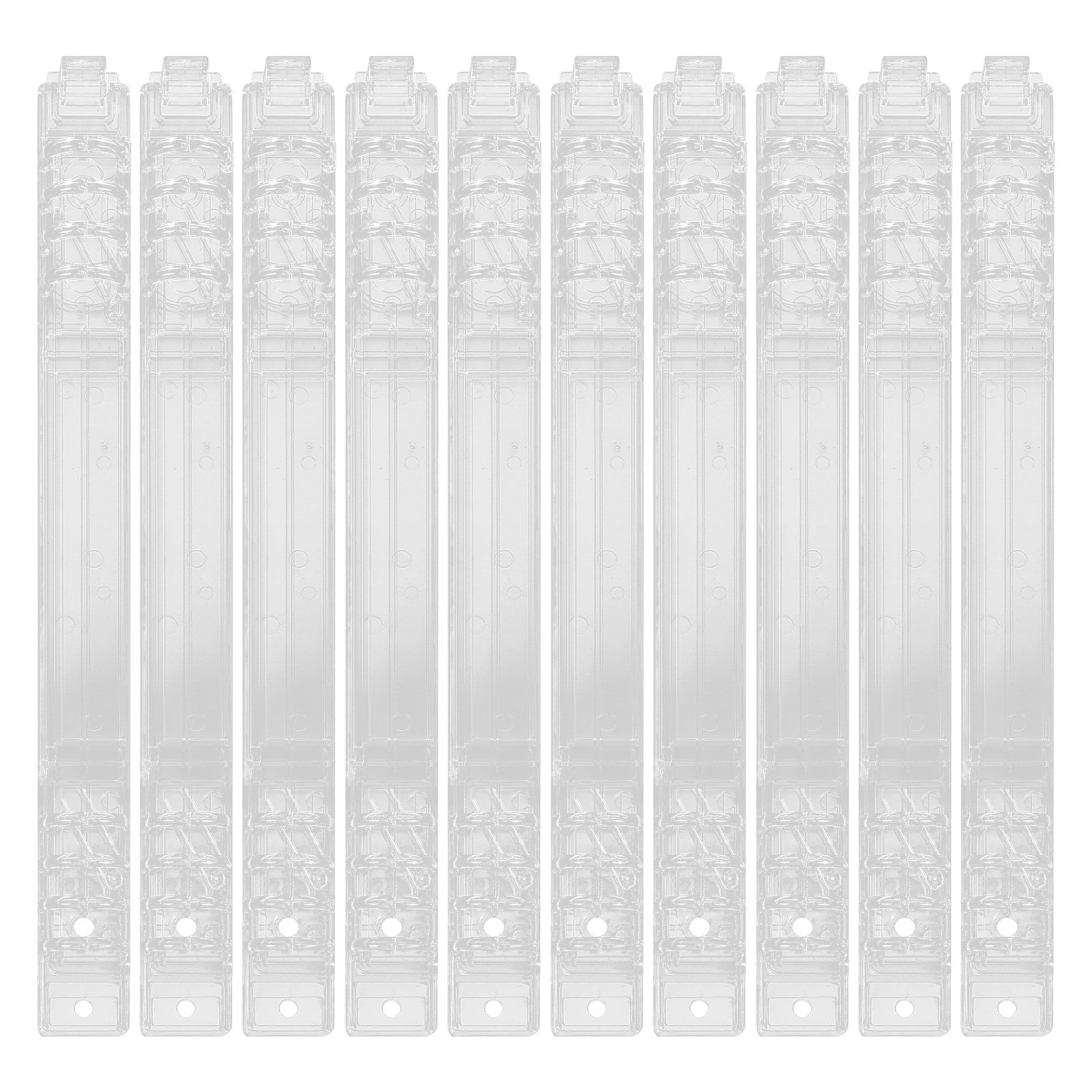 Binding Comb Plastic - ห่วงเข้าเล่มแบบสันเกลียว 10 ชิ้น สำหรับเข้าเล่มเอกสาร 8 รู