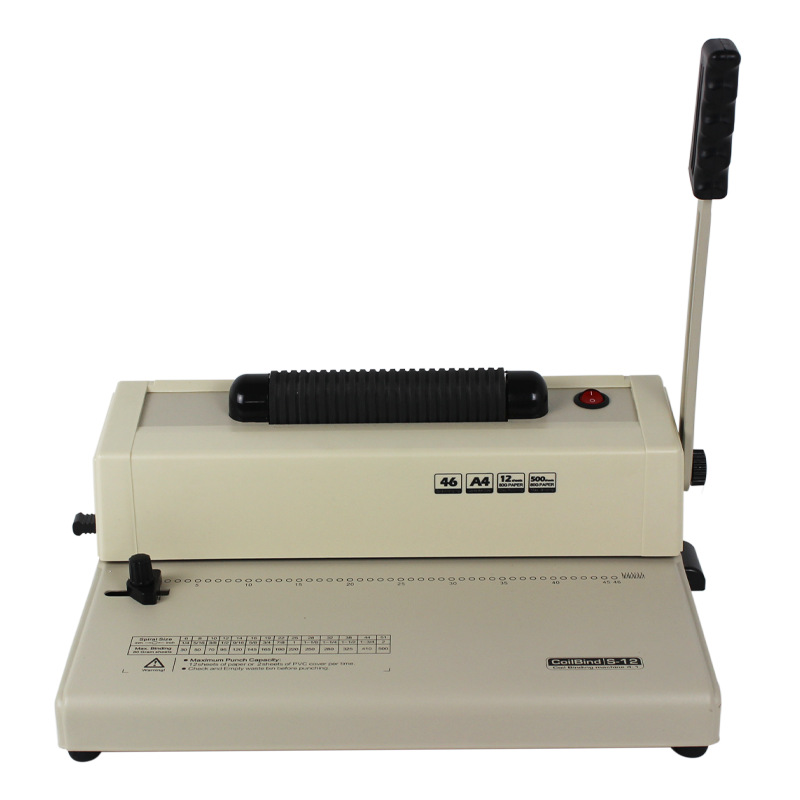Binding Comb Plastic - เครื่องเจาะกระดาษแบบม้วนพลาสติก S-12 ขายตรงจากโรงงาน เครื่องเข้าเล่มแบบหวี ใช้งานด้วยมือ รองรับความหนา