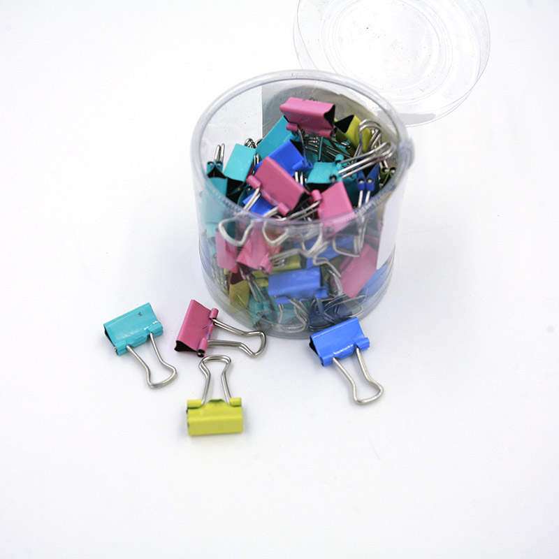 Binder Clip Assorted - คลิปหนีบกระดาษโลหะขนาดเล็ก 15 มม. 60 ชิ้น คละแบบ