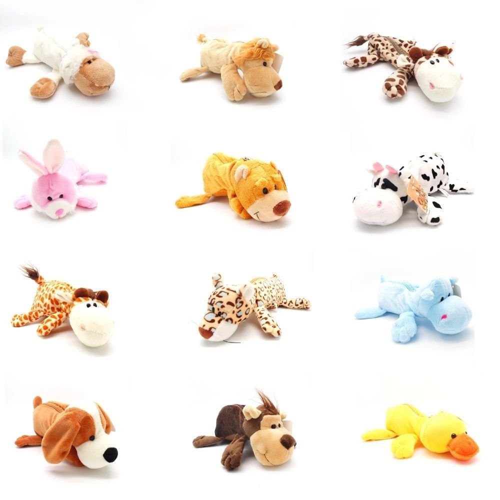 Stationery Supplier - กล่องดินสอผ้ากำมะหยี่ลายสัตว์ป่าน่ารักเครื่องเขียนรูปลิงสิงโตช้างสุดน่ารักสำหรับกระเป๋าดินสอของขวัญที่ยอดเยี่ยมสำหรับเด็ก