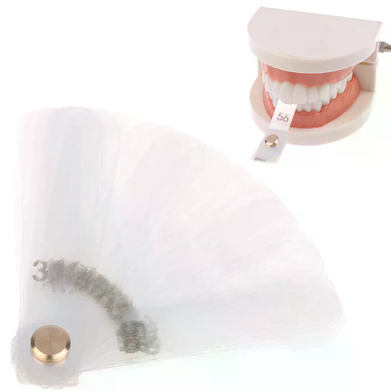 Ruler Set Transparent - /ACR/เครื่องมือวัดระยะห่างระหว่างฟันสำหรับการรักษาทางทันตกรรม 0.1 มม. ไม้บรรทัดวัดฟันพลาสติกใส 56 ชิ้น/ชุด