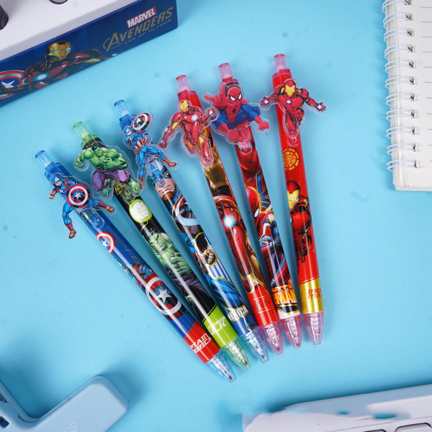 Stationery Supplier - 12/48 ชิ้น สำหรับปากกาเจล Marvel ปากกาแห้งเร็ว ปากกาเขียนการ์ตูนสำหรับนักเรียน