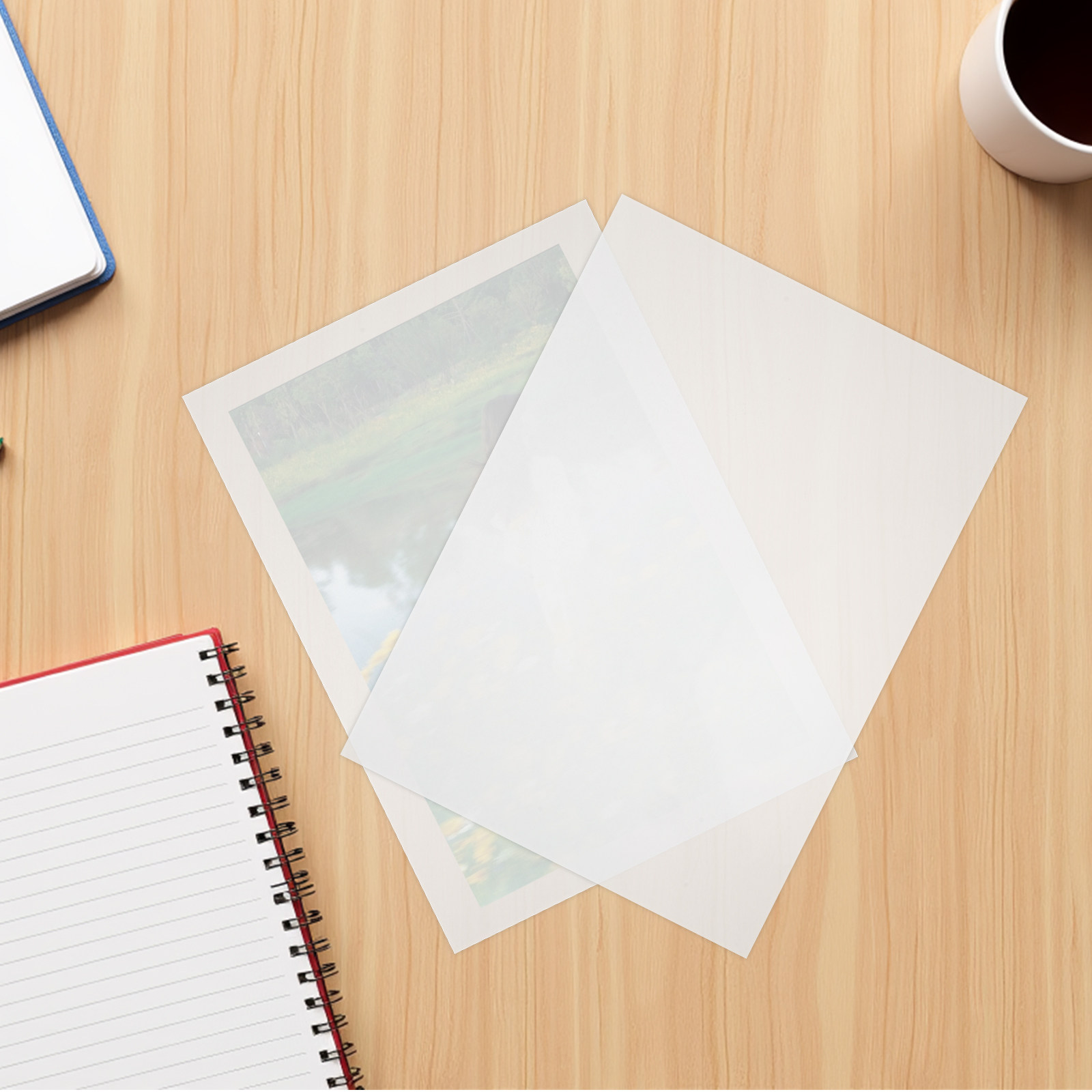 Document Laminator Pouch - ซองเคลือบความร้อน A4 100 แผ่น ฟิล์มเคลือบใสคุณภาพสูงสำหรับปกป้องรูปถ่าย เอกสาร