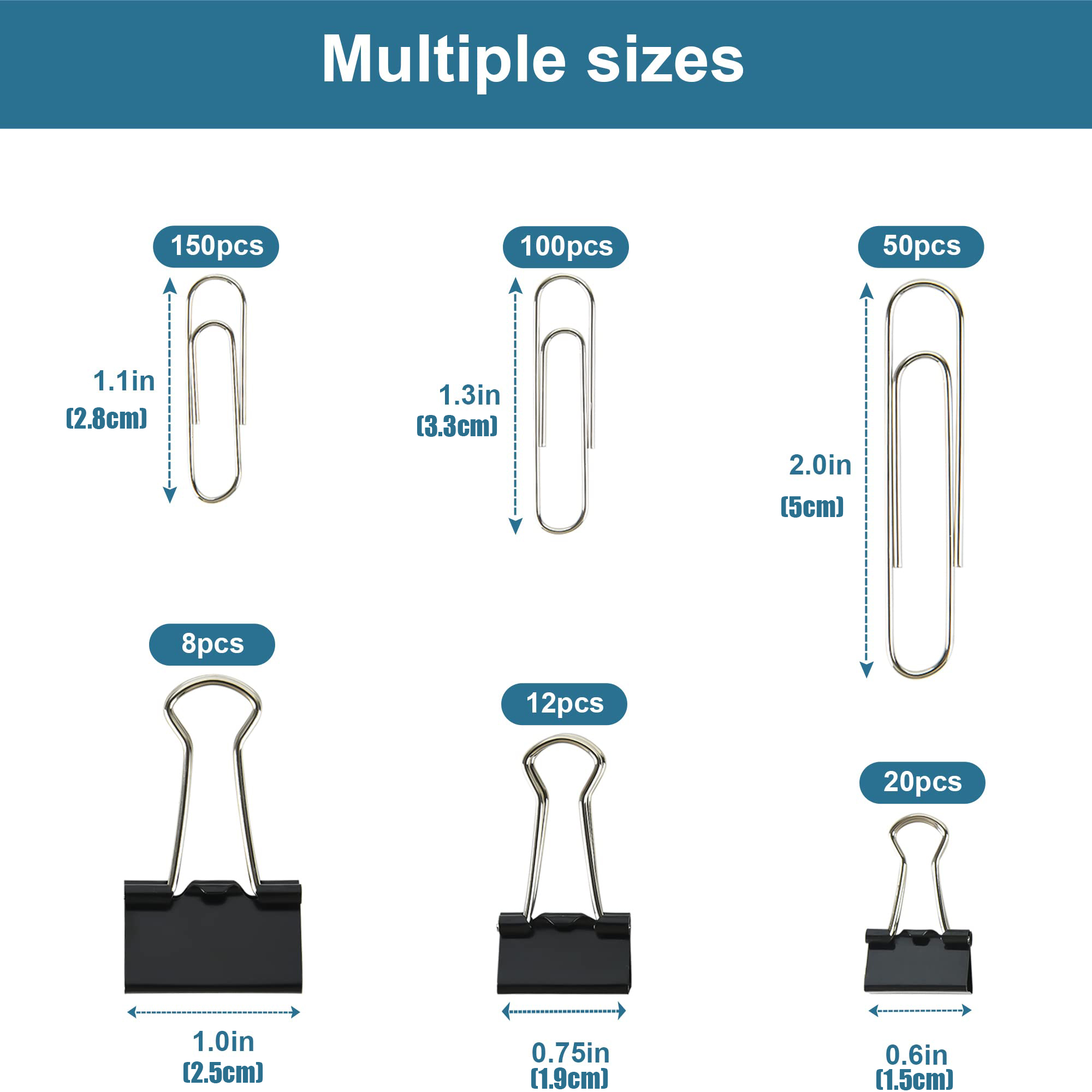 ชุดคลิปหนีบกระดาษขนาดต่างๆ และ - Binder Clip Assorted บทวิจารณ์และราคา