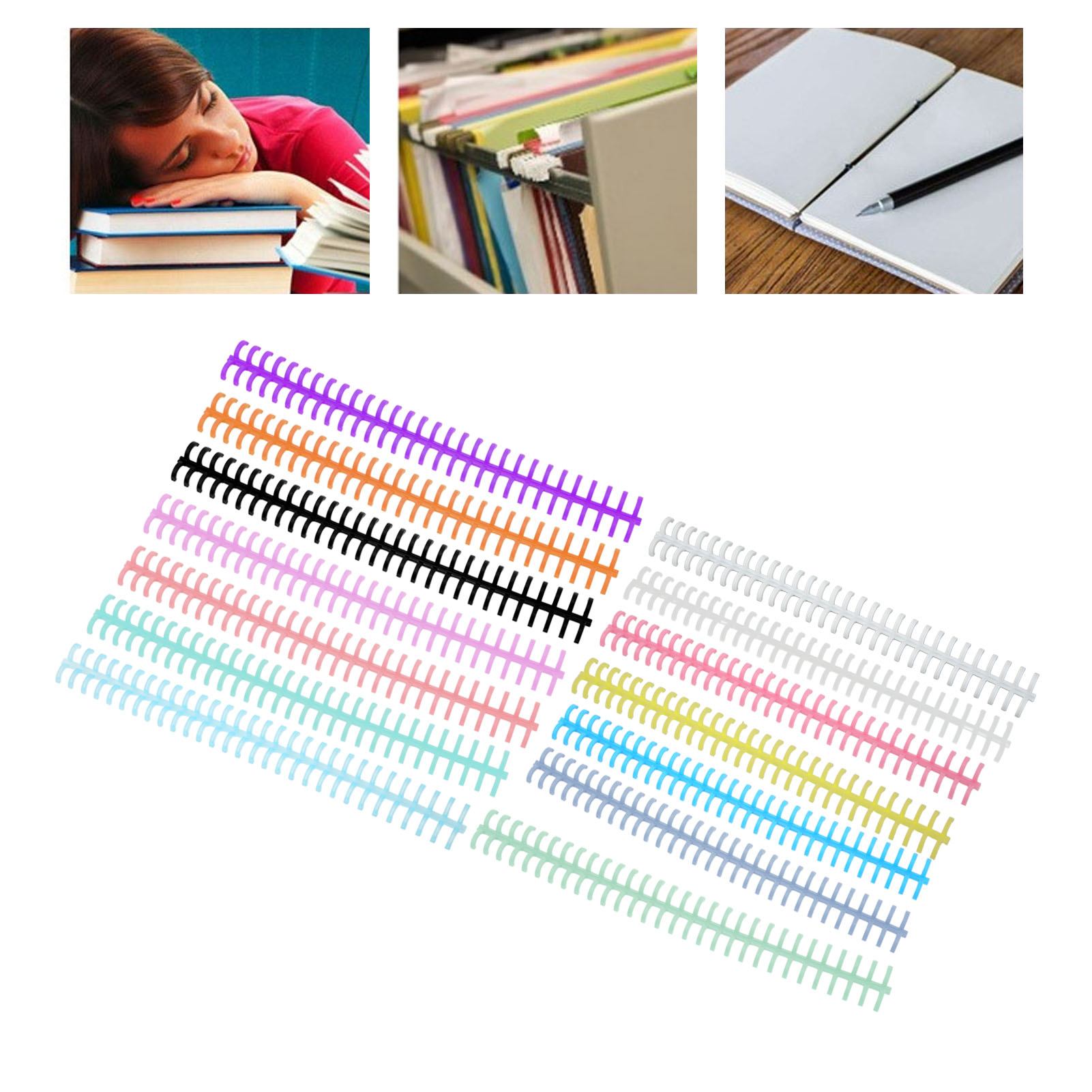10 ชิ้น หวีเข้าเล่มแบบหลวม 30  - Binding Comb Plastic บทวิจารณ์และราคา