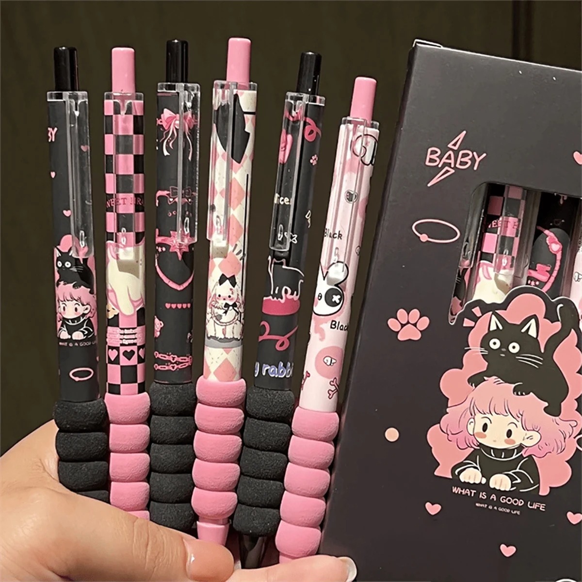 ชุดปากกาสีกลางน่ารักทันสมัย 6  - Ideal Stationery & Office Supply บทวิจารณ์และราคา