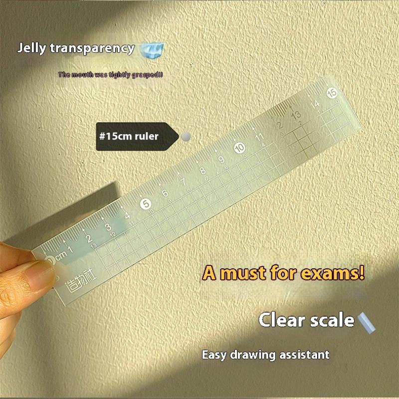 4 ชิ้น/เซ็ต 15 ซม.ไม้บรรทัดเยล - Ruler Set Transparent บทวิจารณ์และราคา