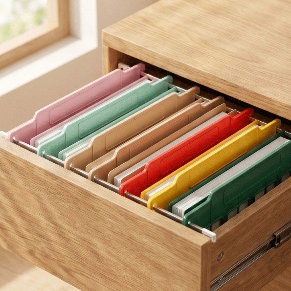 8 ชิ้น แฟ้มแขวนพลาสติกทนทาน A4 - File Folder Hanging บทวิจารณ์และราคา