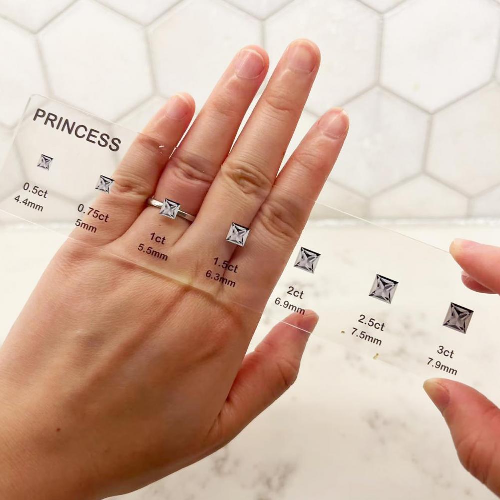 ชุดไม้บรรทัดวัดขนาดเพชรเทียม 3 - Ruler Set Transparent บทวิจารณ์และราคา
