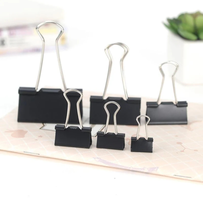 คลิปหนีบกระดาษโลหะ 10/20 ชิ้น  - Binder Clip Assorted บทวิจารณ์และราคา