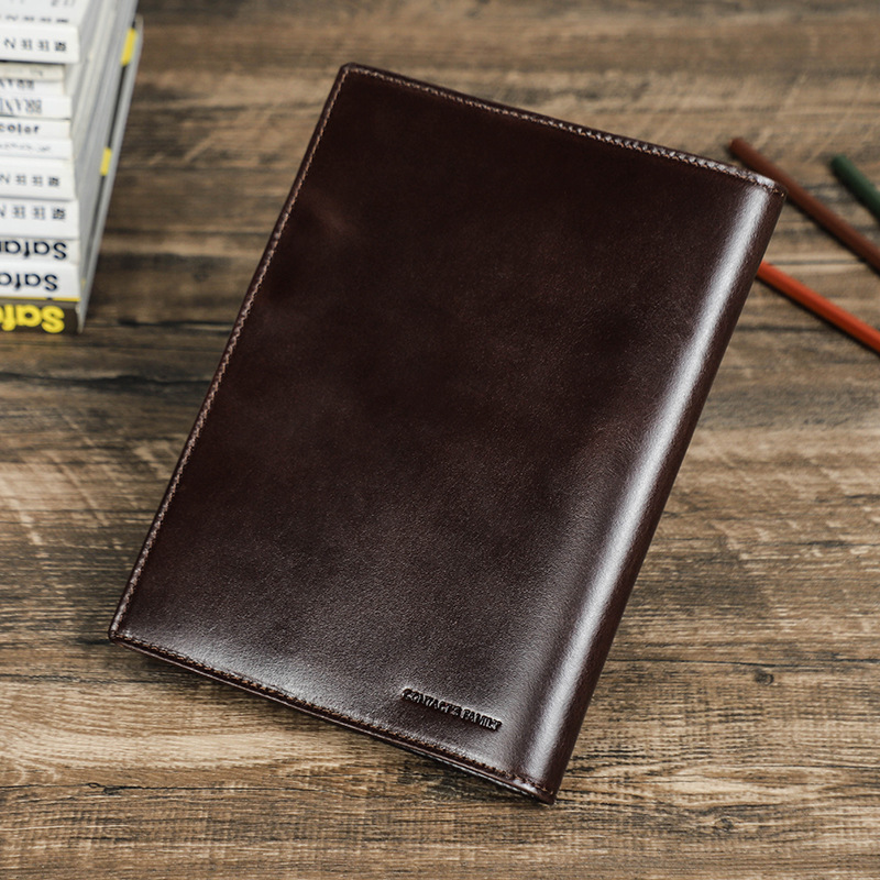 หนังแท้แฮนด์เมด A5แล็ปท็อปพร้อ - Stationery Supply Business บทวิจารณ์และราคา