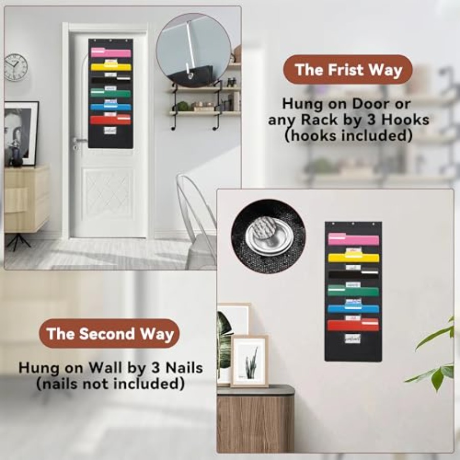 ที่เก็บเอกสารแบบแขวนผนังสีดำ 6 - File Folder Hanging บทวิจารณ์และราคา