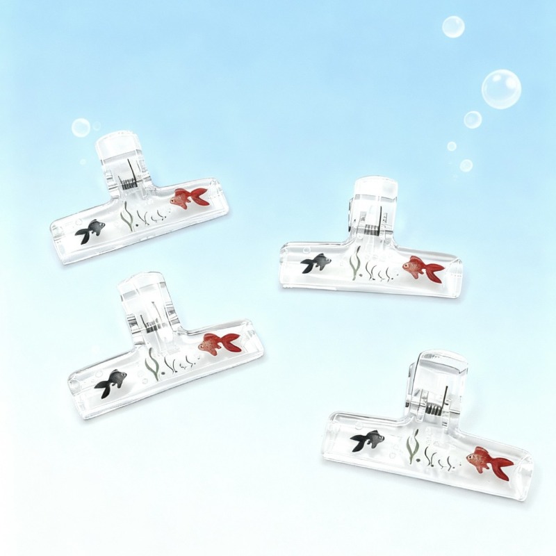 คลิปหนีบกระดาษอะคริลิคใส 1 ชิ้ - Binder Clip Assorted บทวิจารณ์และราคา