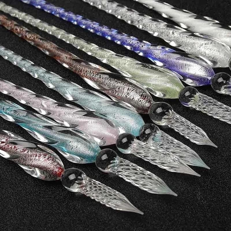 ชุดปากกาจุ่มแก้วคริสตัลสีพร้อม - Stationery Supplier บทวิจารณ์และราคา