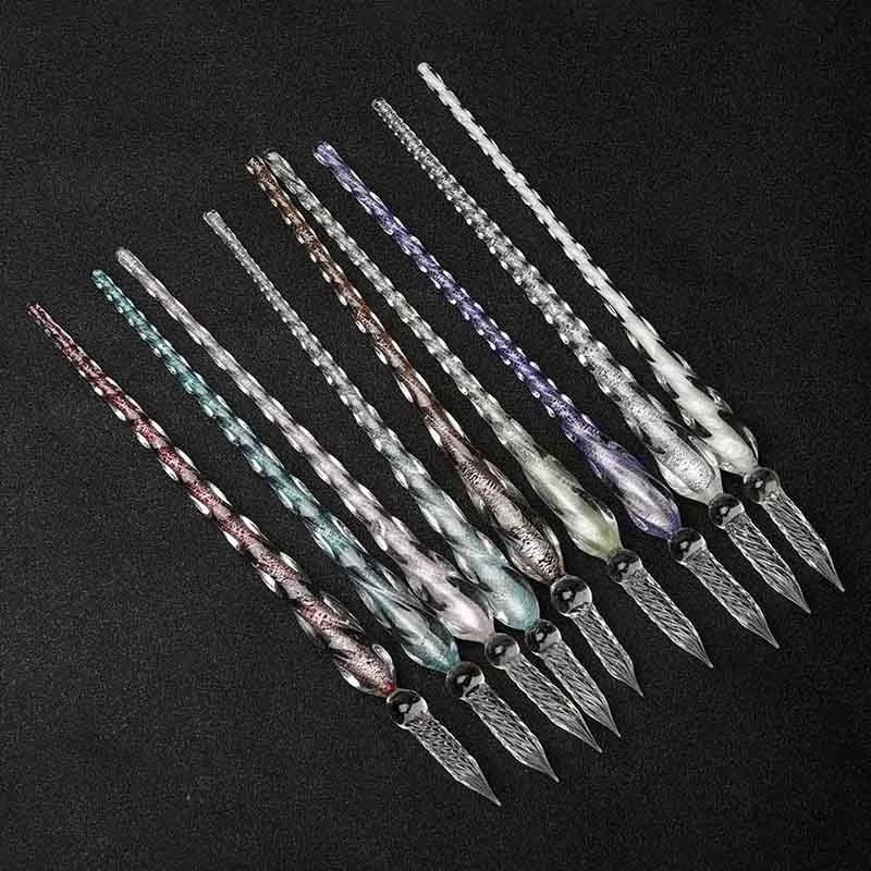 ชุดปากกาจุ่มแก้วคริสตัลสีพร้อม - Stationery Supplier บทวิจารณ์และราคา