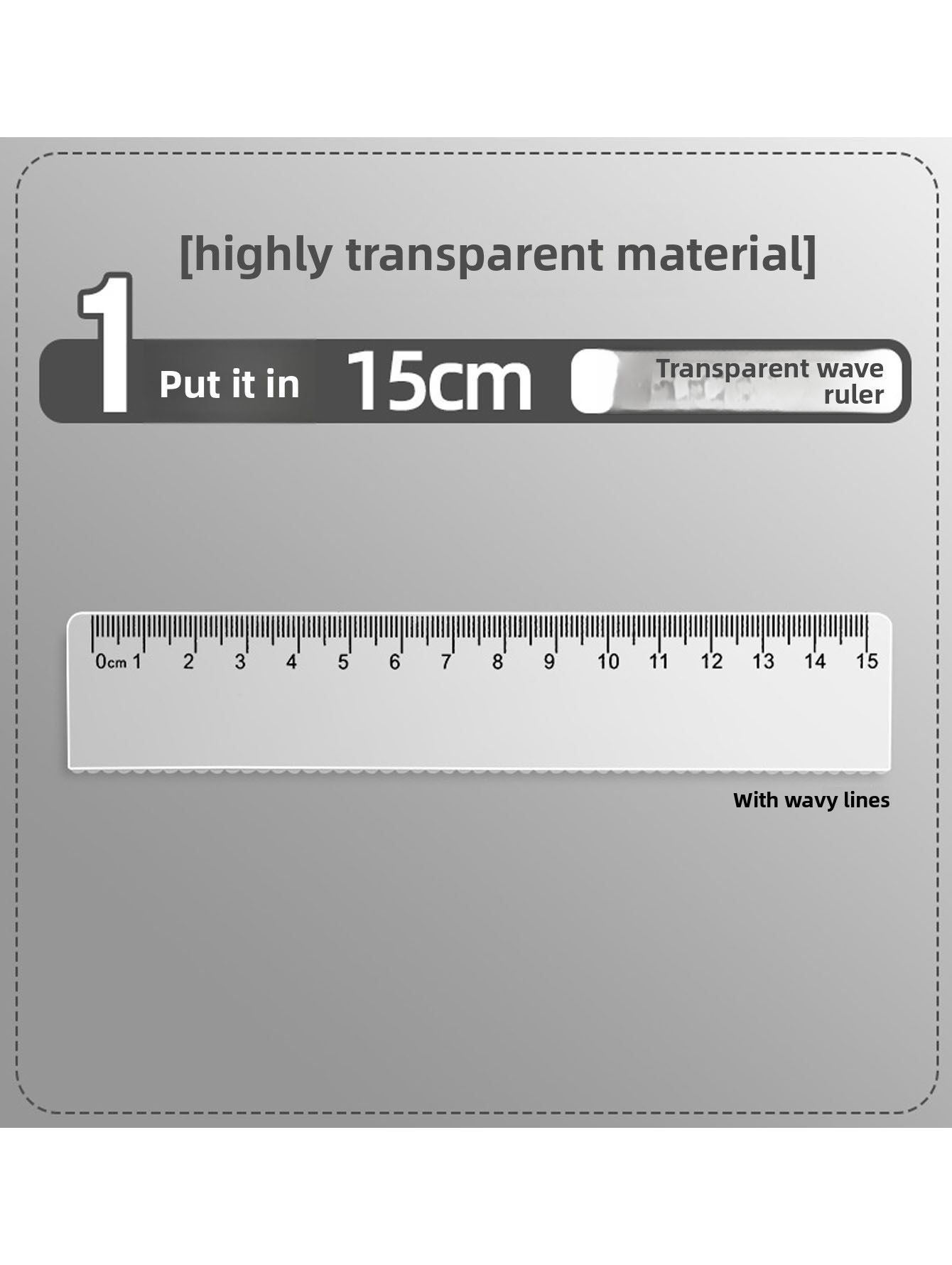 ไม้บรรทัดพลาสติกใสสำหรับวาดภาพ - Ruler Set Transparent บทวิจารณ์และราคา