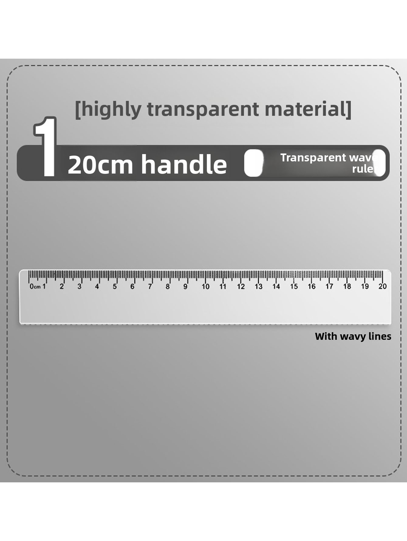 ไม้บรรทัดพลาสติกใสสำหรับวาดภาพ - Ruler Set Transparent บทวิจารณ์และราคา