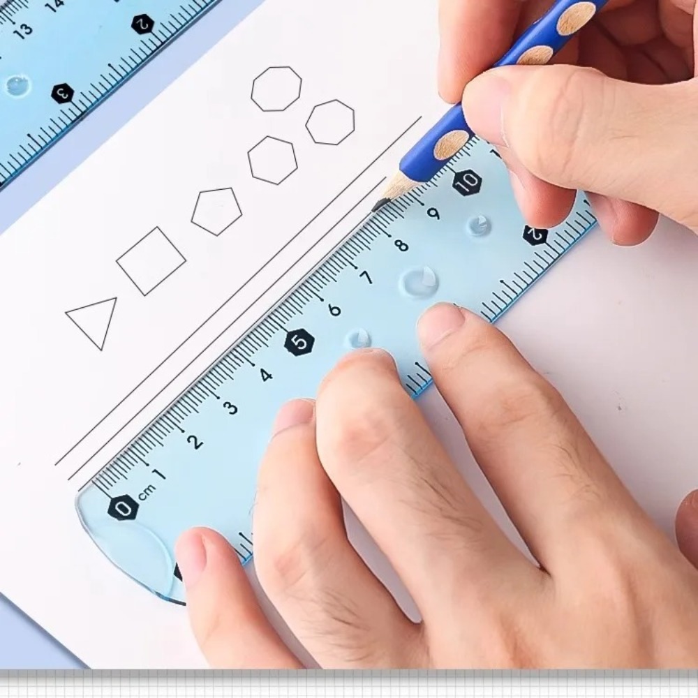 ไม้บรรทัดแบบนิ่มโปร่งใส 1/3 ชิ - Ruler Set Transparent บทวิจารณ์และราคา