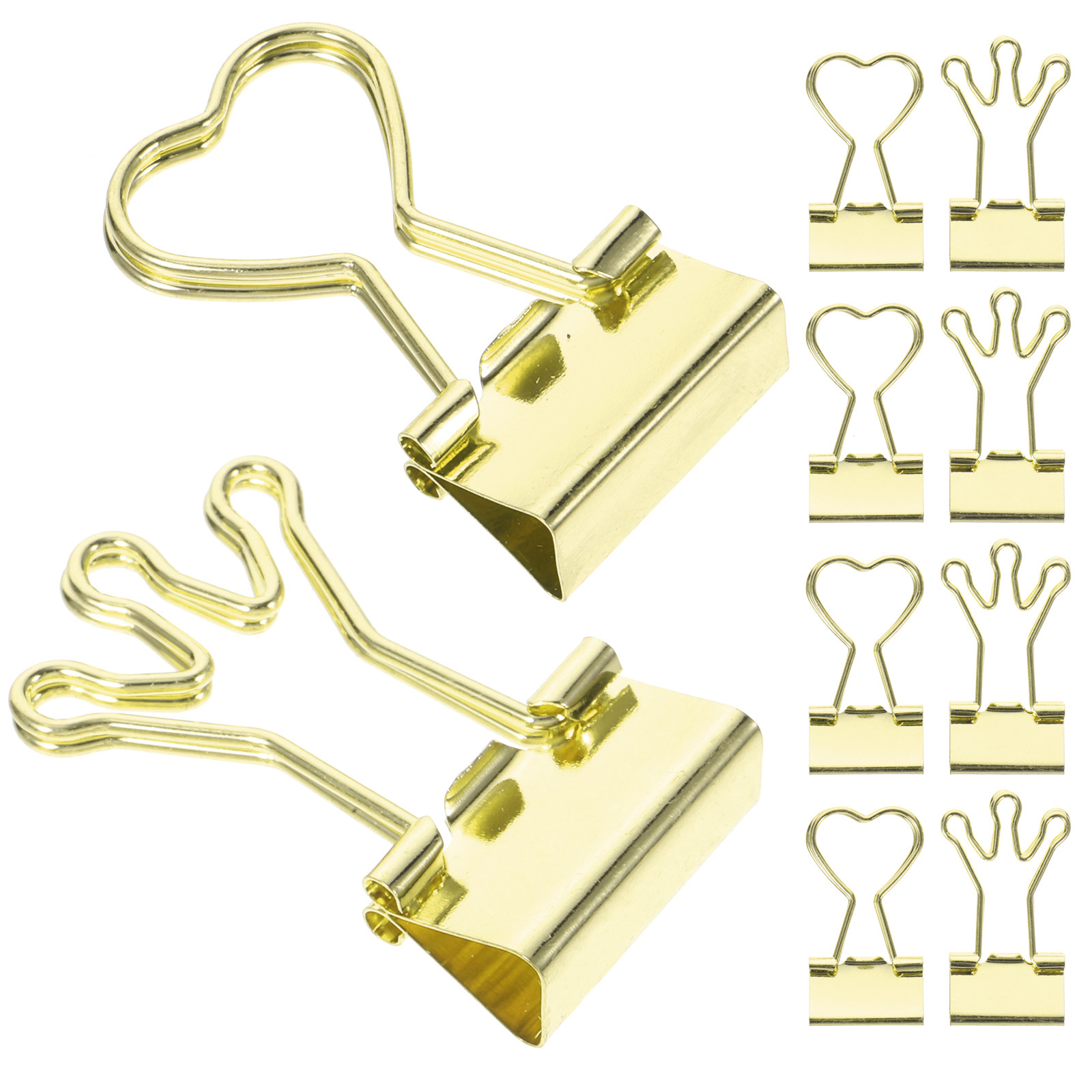 คลิปหนีบกระดาษรูปหัวใจ 10 ชิ้น - Binder Clip Assorted บทวิจารณ์และราคา