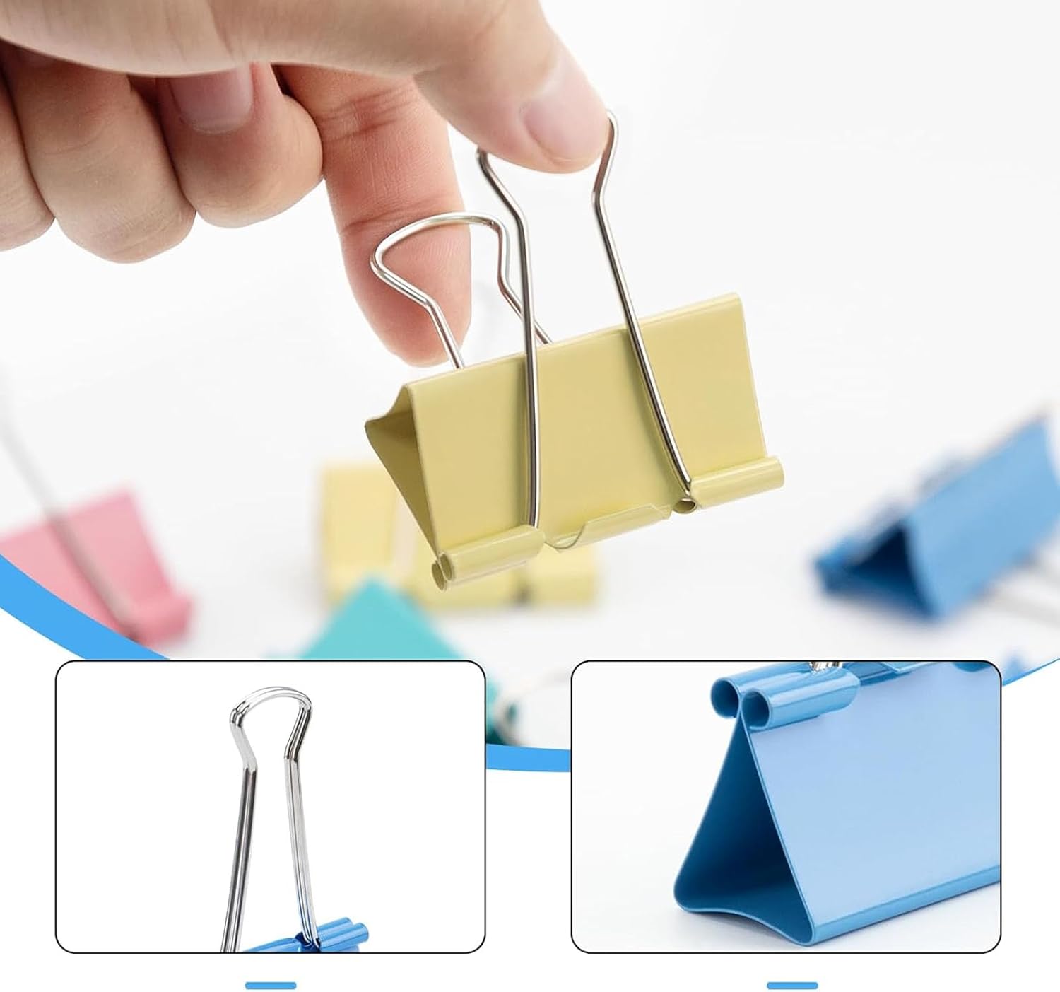 คลิปหนีบกระดาษแบบพับได้, คลิปห - Binder Clip Assorted บทวิจารณ์และราคา