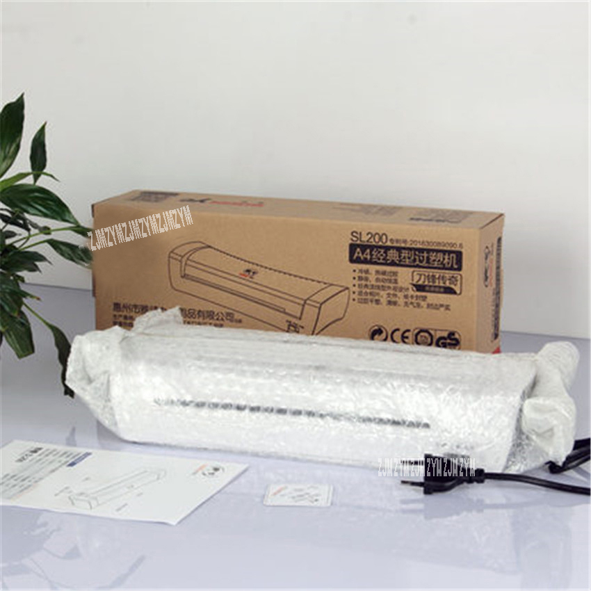 SL200 สีขาว A4 Photo Laminator - Document Laminator Pouch บทวิจารณ์และราคา