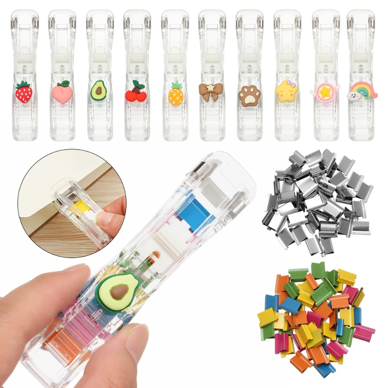 ใหม่ Push คลิปเย็บกระดาษ Stapl - Binder Clip Assorted บทวิจารณ์และราคา