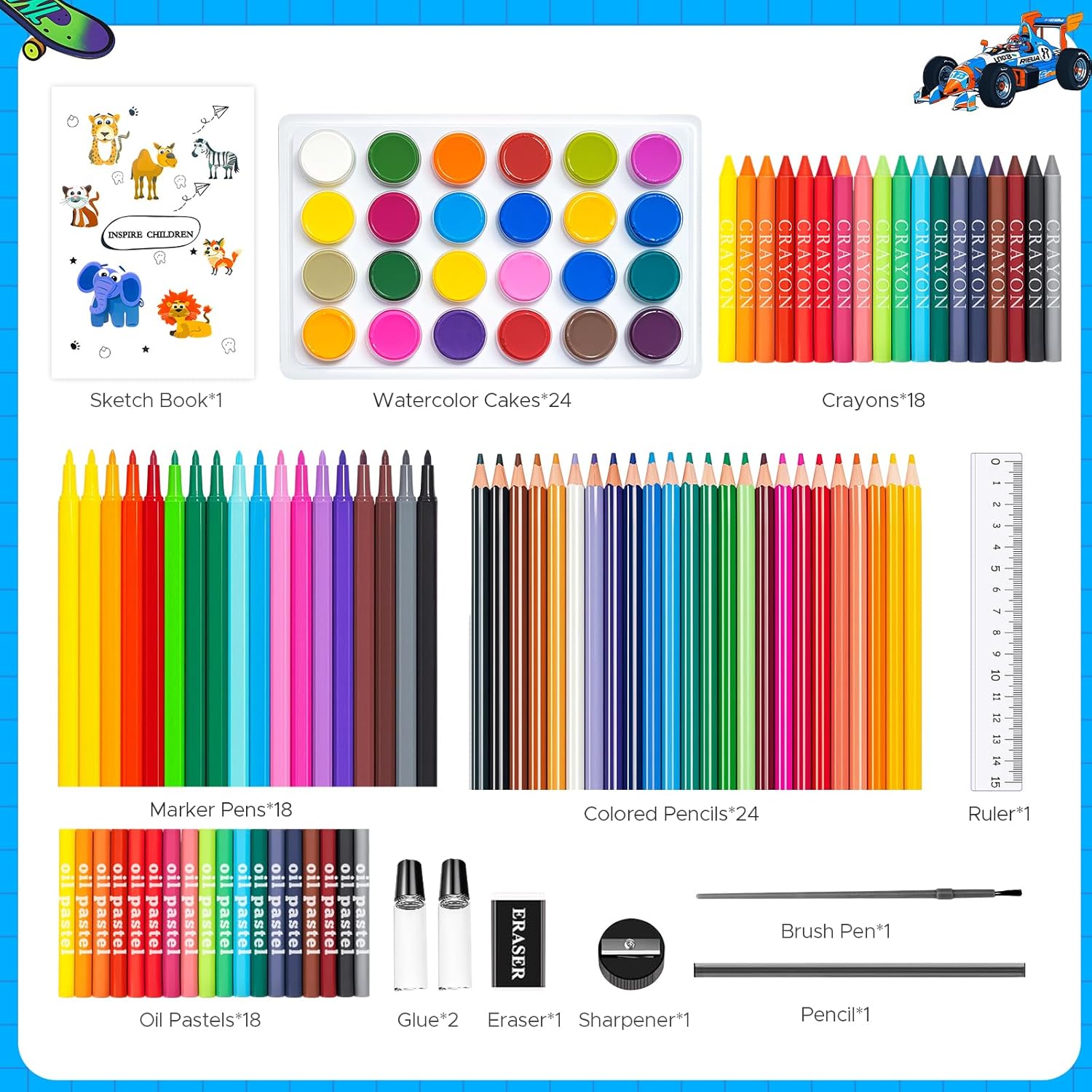 ชุดอุปกรณ์ศิลปะและงานฝีมือ 110 - Highlighter Set Pastel บทวิจารณ์และราคา