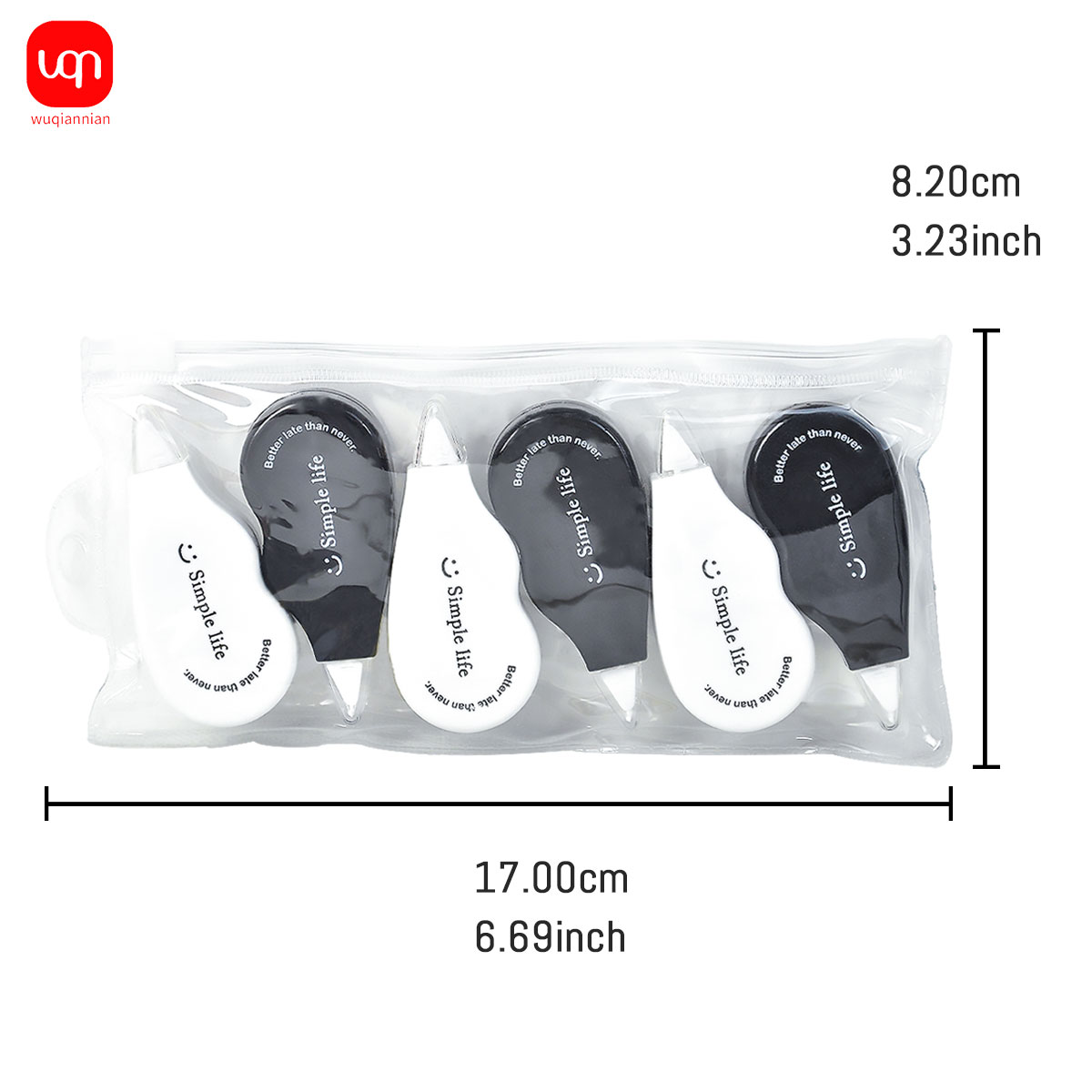 เทปแก้ไขขนาดเล็กสีดำและสีขาว W - Office Supply Office Stationery Items บทวิจารณ์และราคา