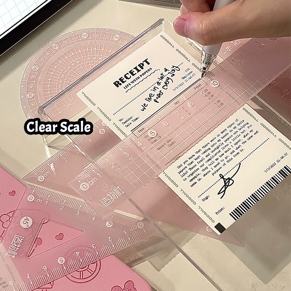4 ชิ้น/เซ็ตมัลติฟังก์ชั่ 15/20 - Ruler Set Transparent บทวิจารณ์และราคา