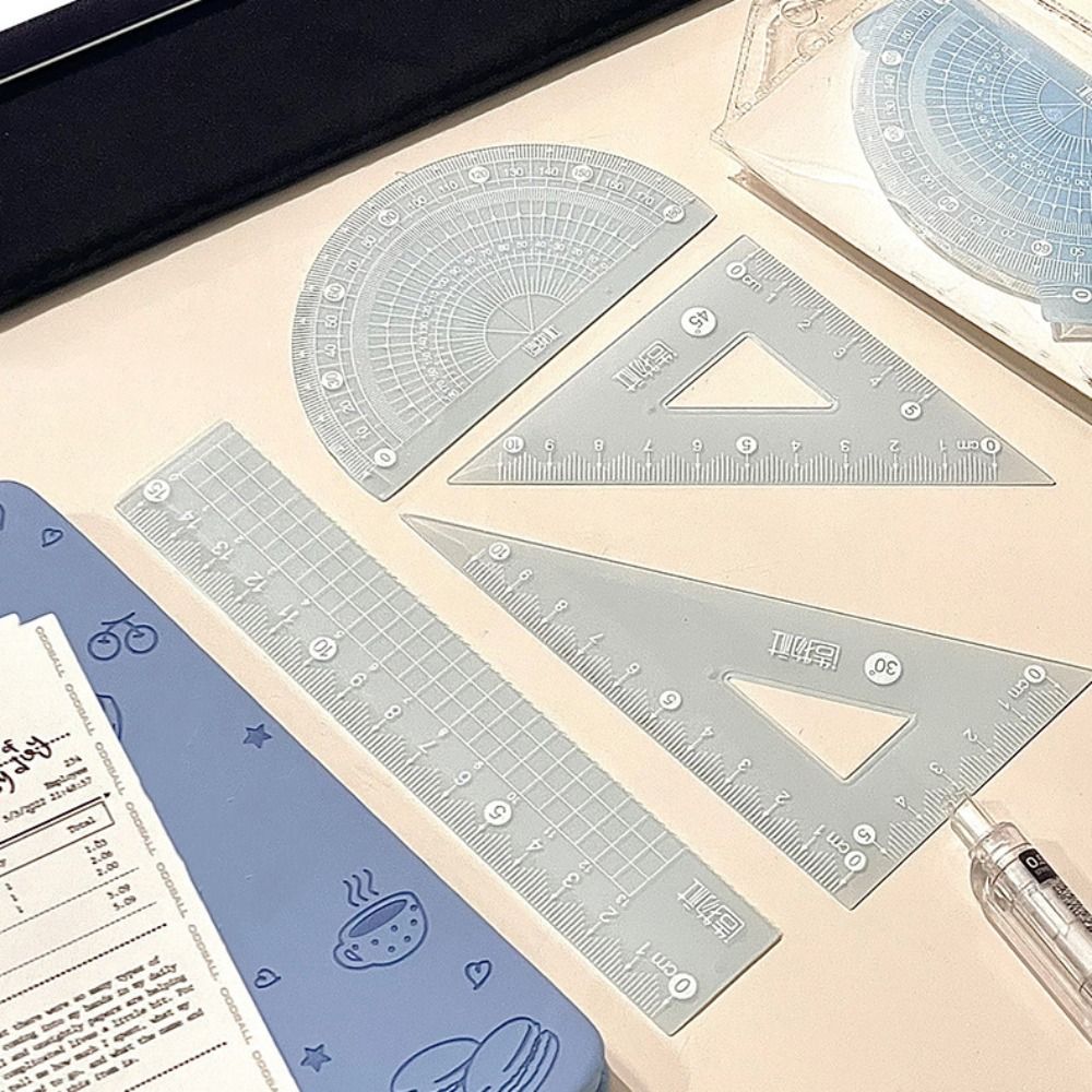 4 ชิ้น/เซ็ตมัลติฟังก์ชั่ 15/20 - Ruler Set Transparent บทวิจารณ์และราคา