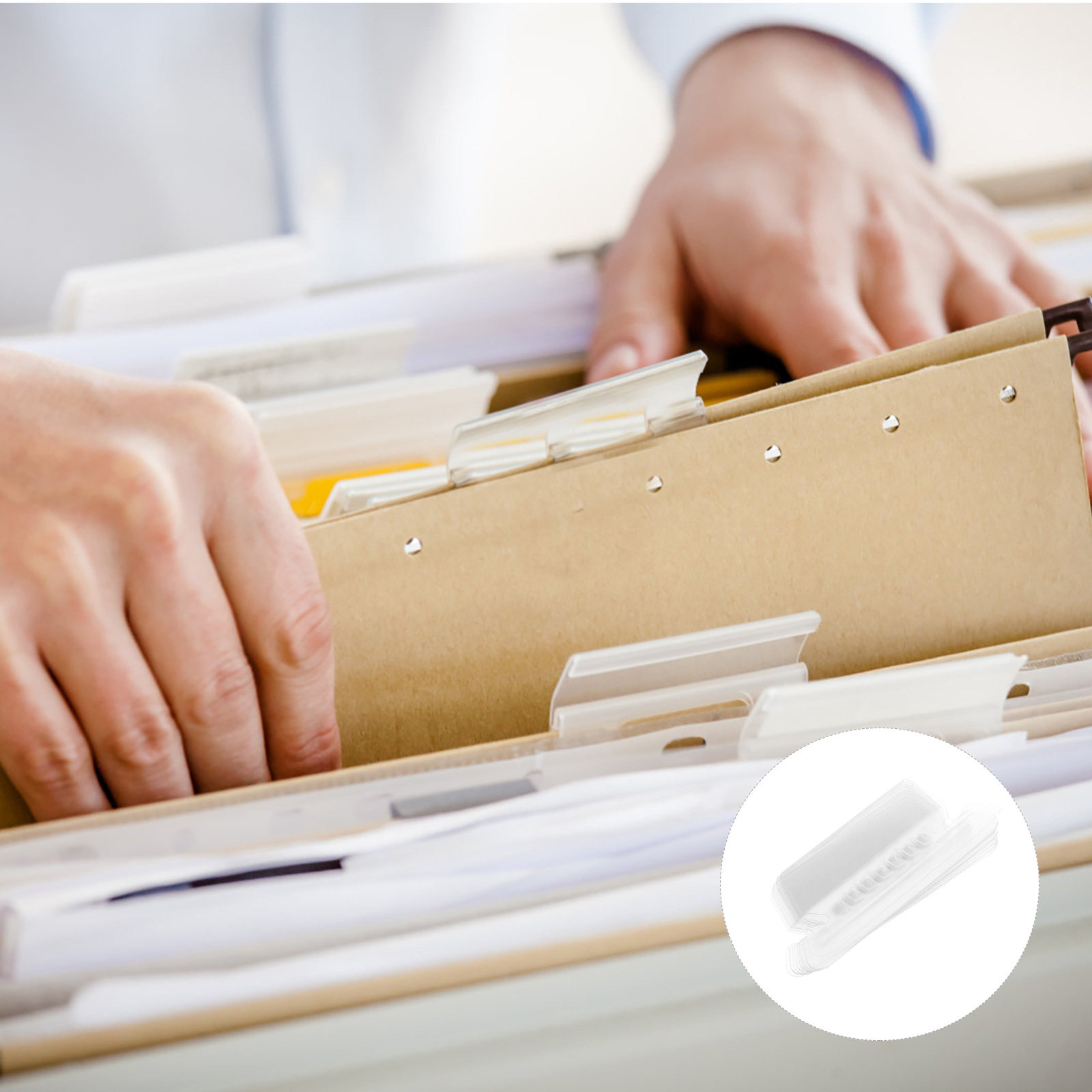 100 ชิ้น แผ่นป้ายติดแฟ้มเอกสาร - File Folder Hanging บทวิจารณ์และราคา