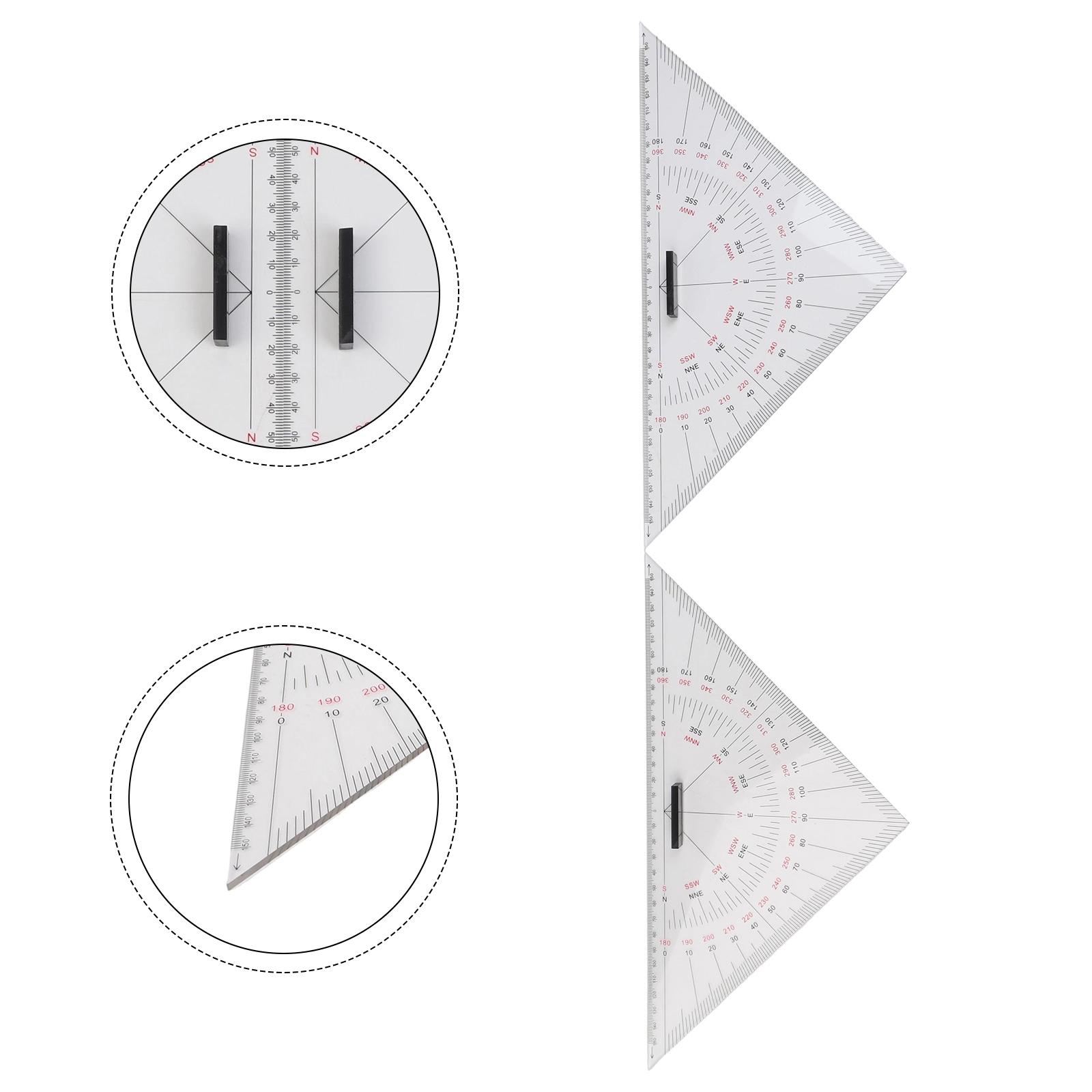 ชุดไม้บรรทัดสามเหลี่ยมโปร่งใสข - Ruler Set Transparent บทวิจารณ์และราคา