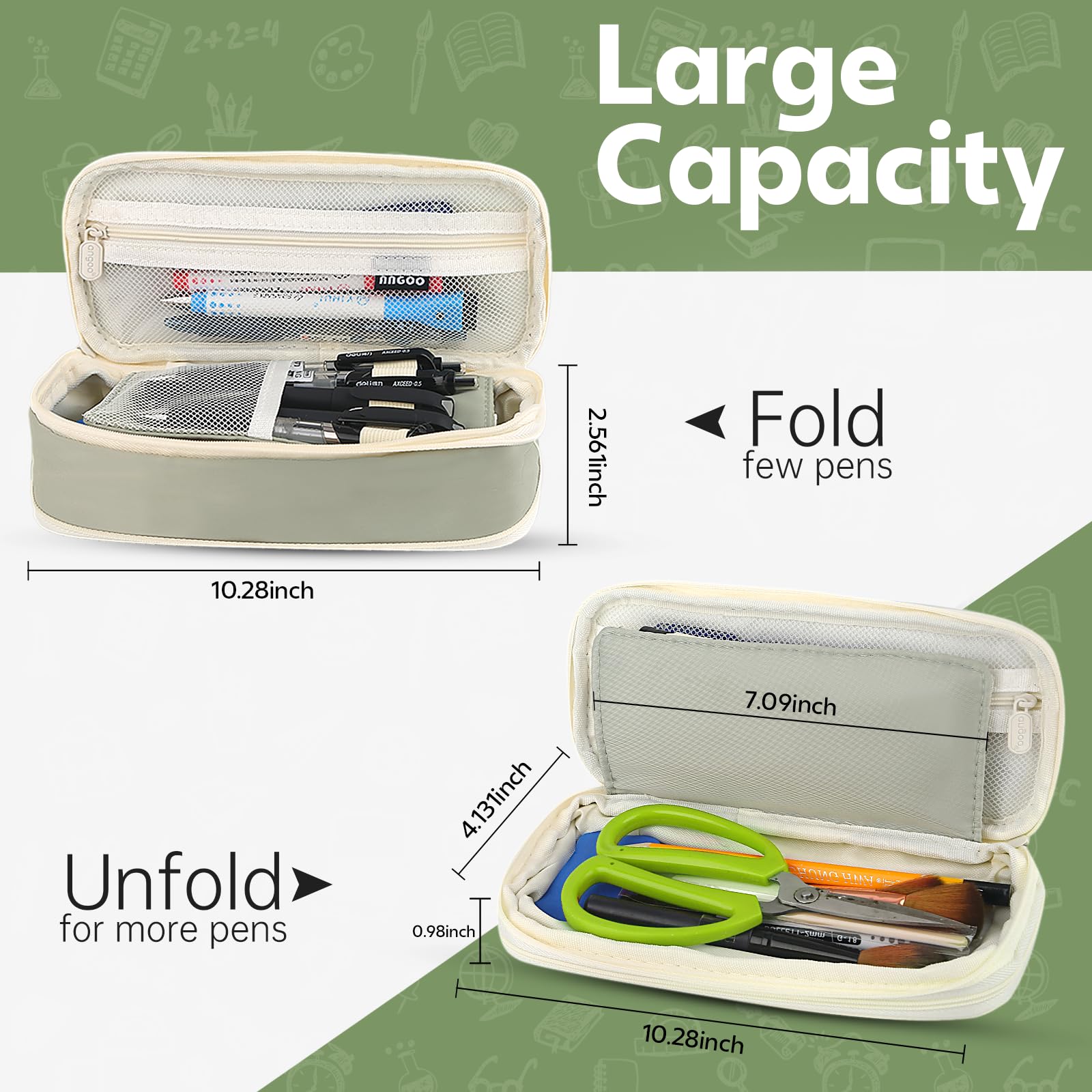 กล่องใส่ดินสอสีเขียวขนาดใหญ่ ก - Ideal Stationery & Office Supply บทวิจารณ์และราคา