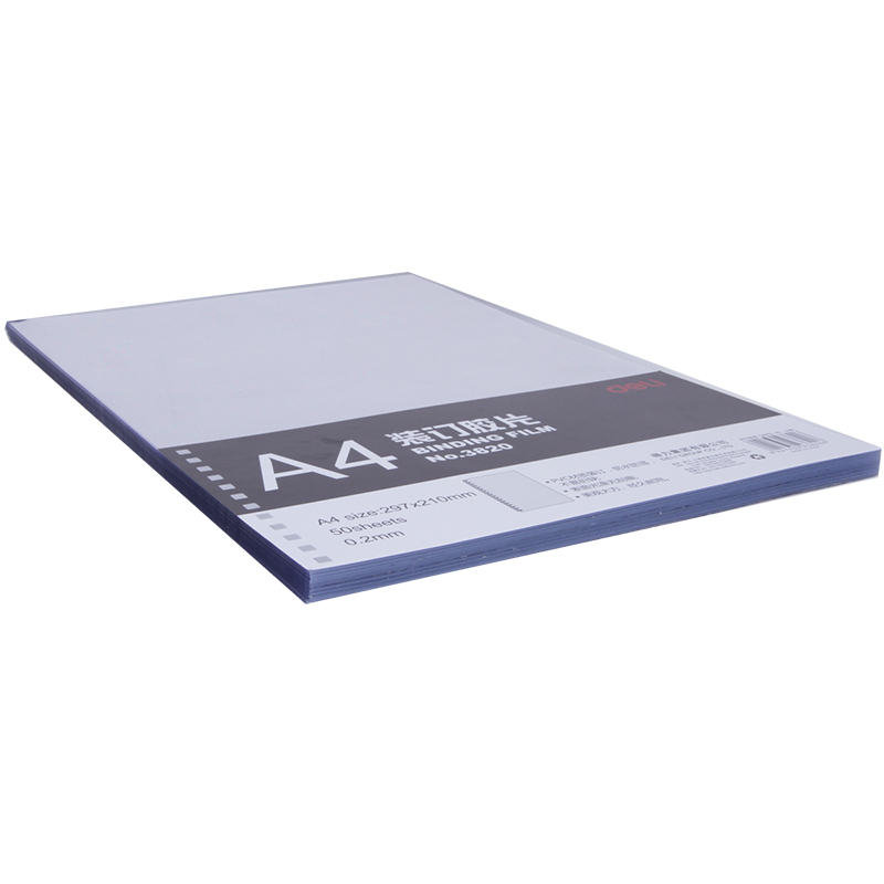 50 ชิ้น Deli 3820 A4 PVC ฟิล์ม - Binding Comb Plastic บทวิจารณ์และราคา