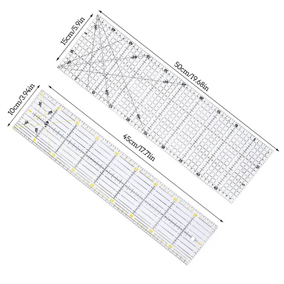 Fenrry Multisize อะคริลิค Patc - Ruler Set Transparent บทวิจารณ์และราคา